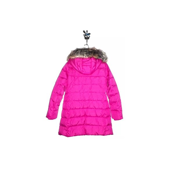 Women's MP Petite Lands' End 600 Pink Down Coat Puffer HyperDRY Verbena - Picture 3 of 9